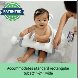 Accommodates standard rectangular tubs 21"-24" wide