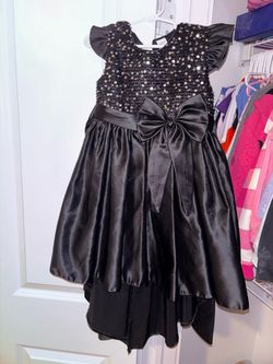 Black formal kids dress