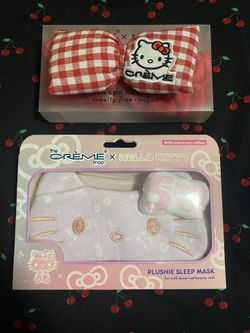 The Creme Shop Hello Kitty Plushie 50th Anniversary Mask & Spa Headband