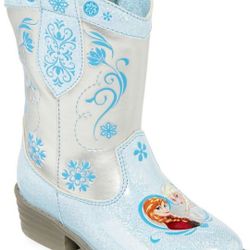 Disney Frozen Elsa & Anna Toddler Cowgirl Boots-sz 6.