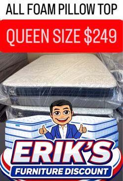 NEW QUEEN 12” INCH PILLOW TOP MEMORY FOAM