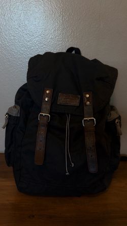 Vintage American Eagle Canvas & Leather Rucksack