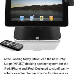 Altec Lansing Octiv Stage MP450 30-Pin iPad/iPhone/iPod Speaker Dock
