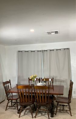 Farmhouse Dining Table & 6 Chairs