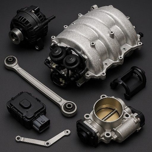 MITZONE Intake Manifold w/ Gaskets – Compatible with Mercedes C230 C300 C350 E350 GLK350 ML450 S400 SLK300 R350 V6 3.0/3.5 (2006–2012) | Replaces 2721