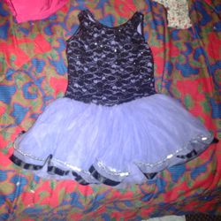 Purple And Black Dress 