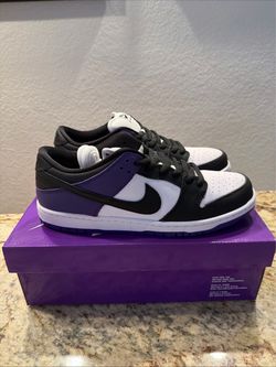 Nike SB Dunk Low Shoes Court Purple BQ6817-500 Men's Size 10.5 Brand New