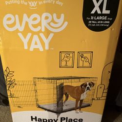 X-Large Dog Crate (28” Tall x 40” Long)