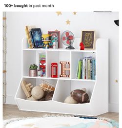 Kids bookshelf organizer