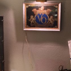 Seagrams VO Mirror with Art Frame Light
