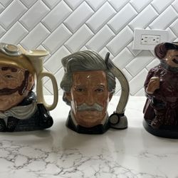 RARE Royal Doulton Mugs Lmtd 1972 Edition (Set Of 3)