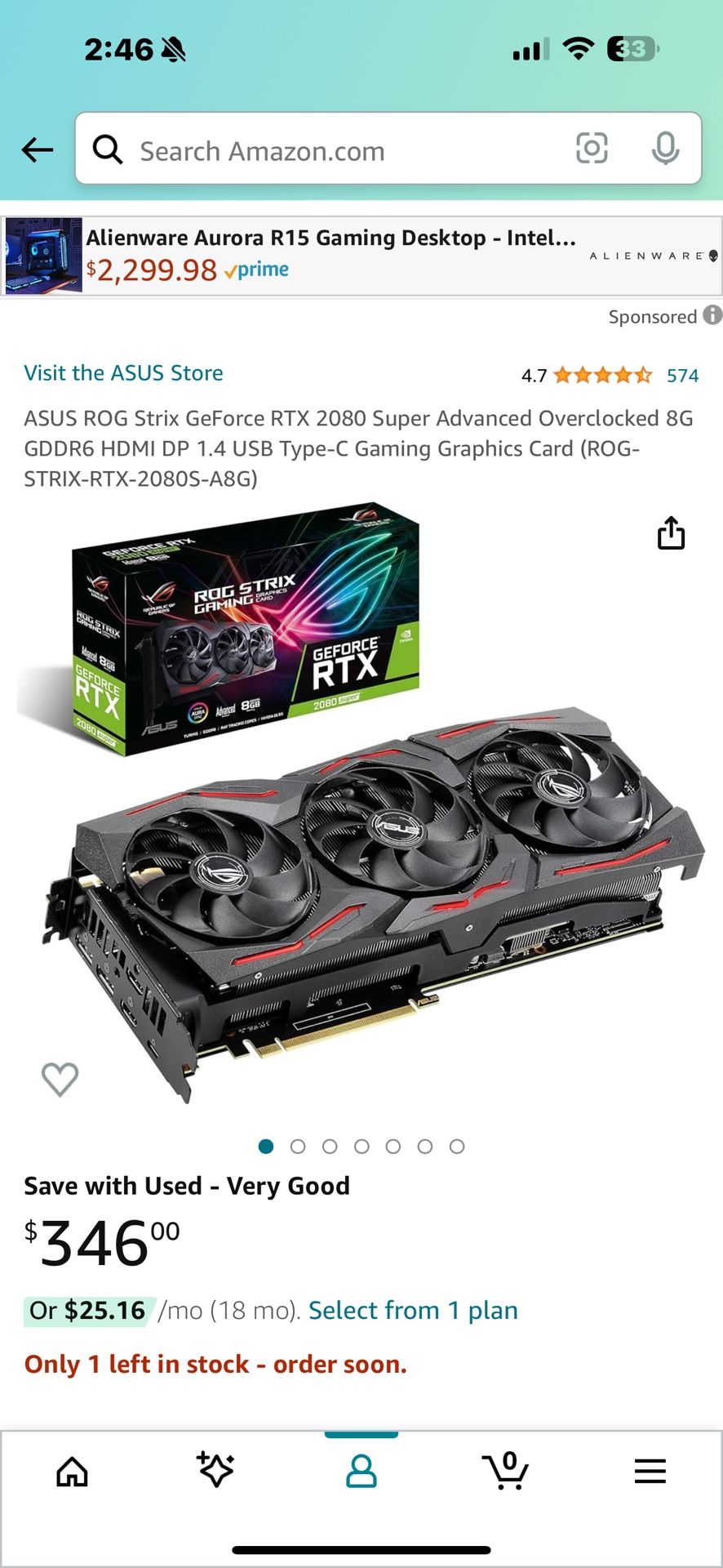 ASUS ROG Strix GeForce RTX 2080 Super Advanced Overclocked
