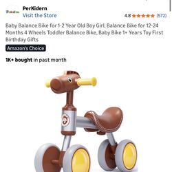 Baby Balance Bike (1-2 yrs.)