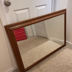 24”x36” Large wood  wall Mirror 
