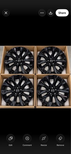 21” Mazda CX-9 gloss black wheels