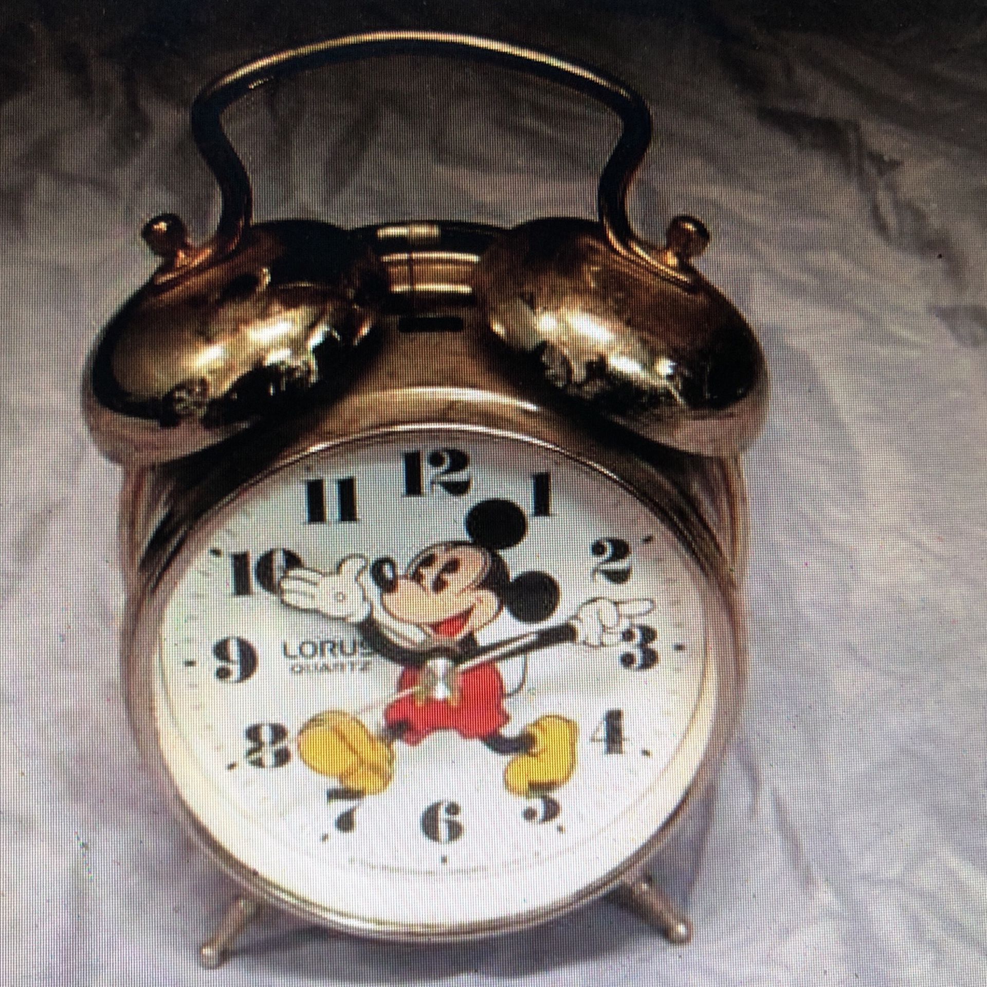 Lorus Quartz Mickey Mouse Alarm Clock