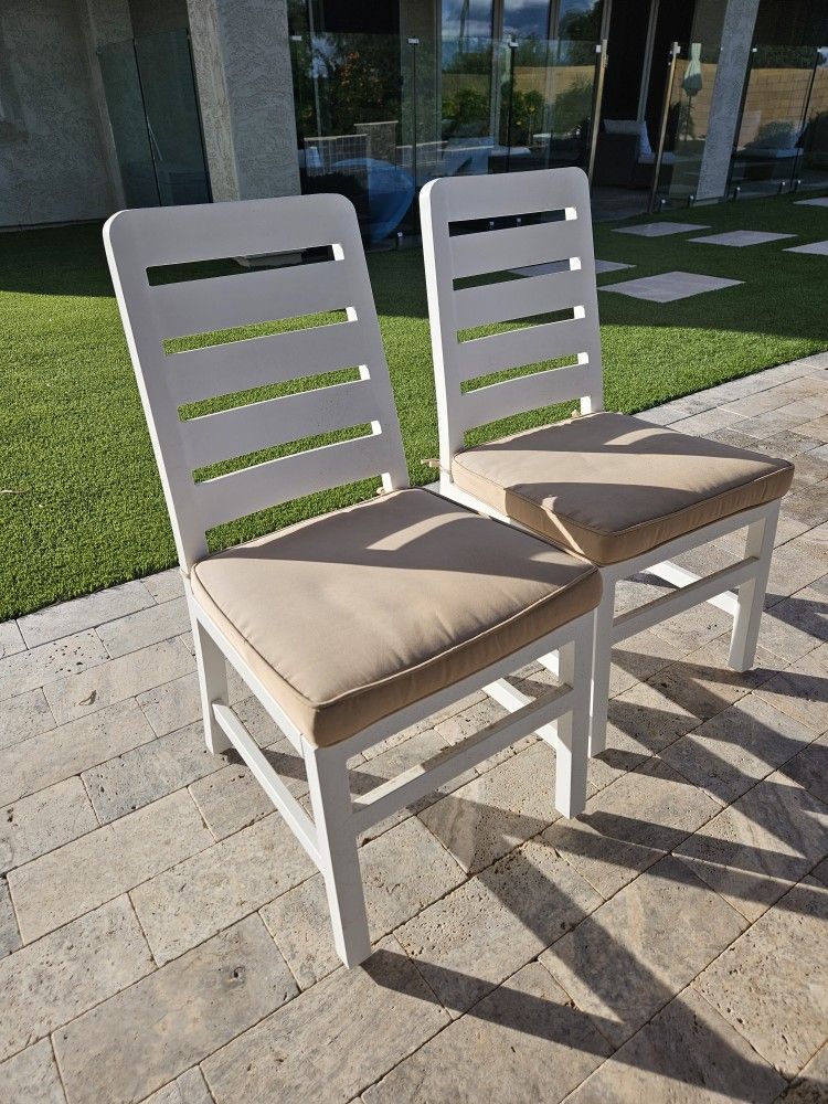 Two Very Nice Chairs With Cushion For Outdoors