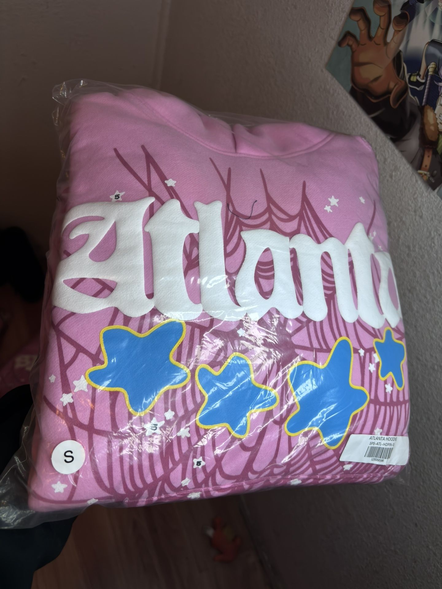 Sp5der Pink Atlanta Hoodie
