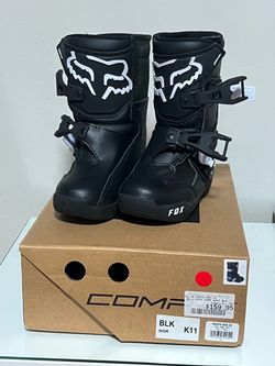 FOX Kids Comp Motocross Boots BLACK