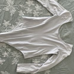 White long Sleeve bodysuit