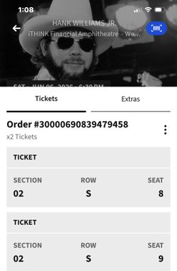 Hank Williams Junior Concert Tickets