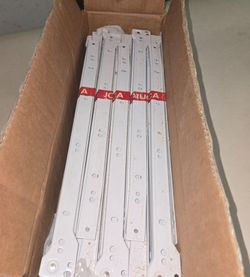 (15) Sets - New RUCA 16" White Euro Drawer Slides | Self-Closing,  Heavy-Duty