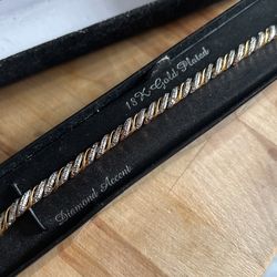 18k Gold Plated Over Silver Bracelet 