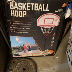 Ages 8-12 Outdoor Basketball Adjustable hoop