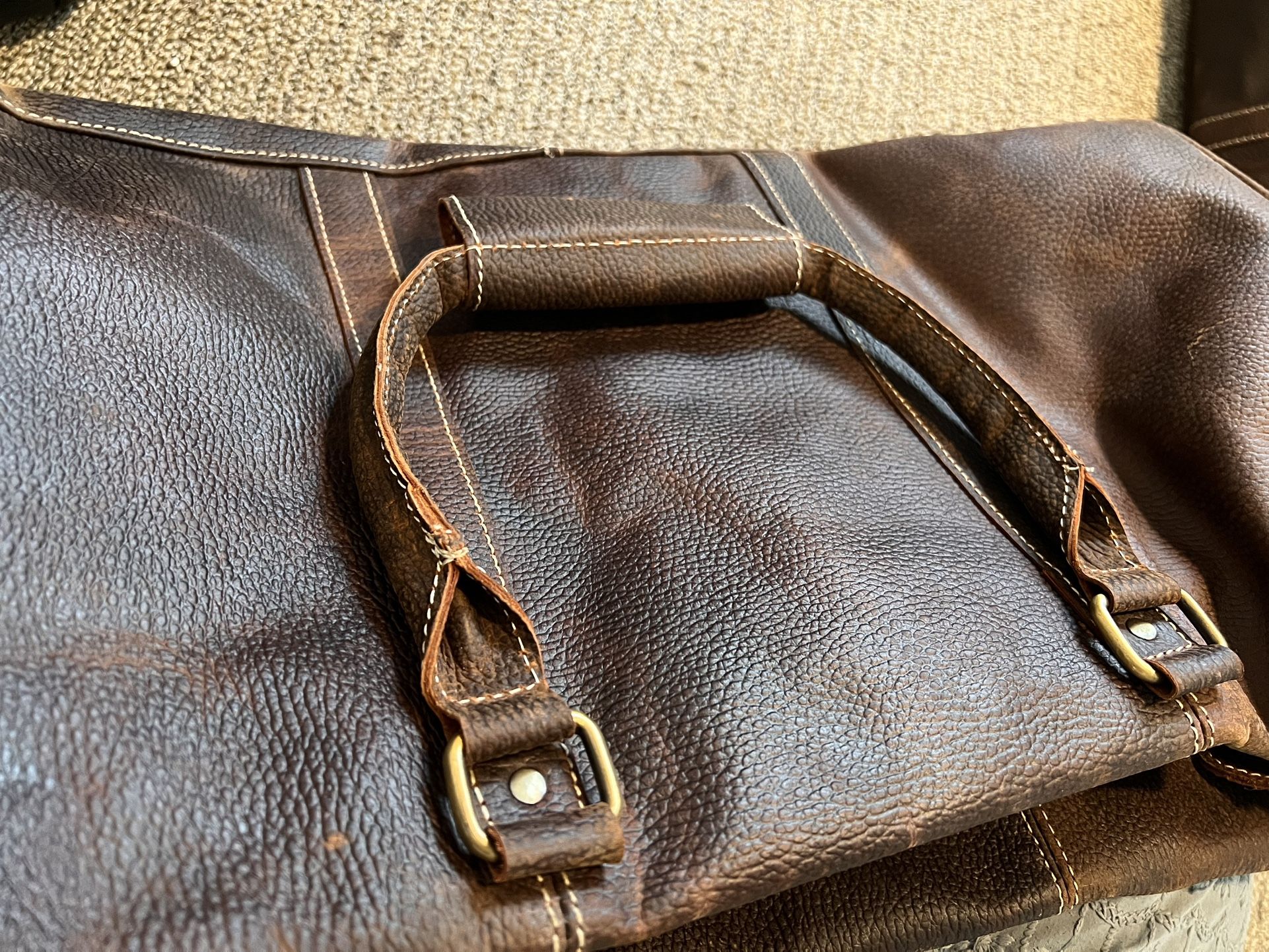 100% Original Leather Bag/ Hand Made/ Brand New