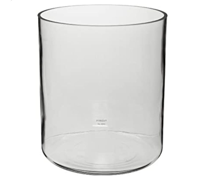 Corning Pyrex 6942-7L Borosilicate Glass 7.5L Reusable Plain Cylindrical Jar