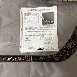 2023 Stanley cup golden knights team signed hockey stick $ 3000
