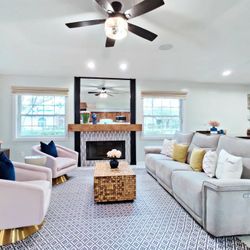 110" Power Double Reclining Recliner Sofa, Gray. Like New