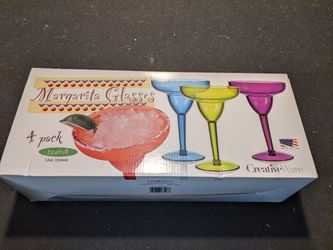 4 Pack Margarita Plastic Cups