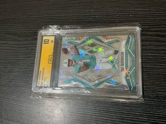2025 Phoenix Tua Tagovailoa winter parallel football card graded 10 Gem Mint Miami Dolphins Star Qb