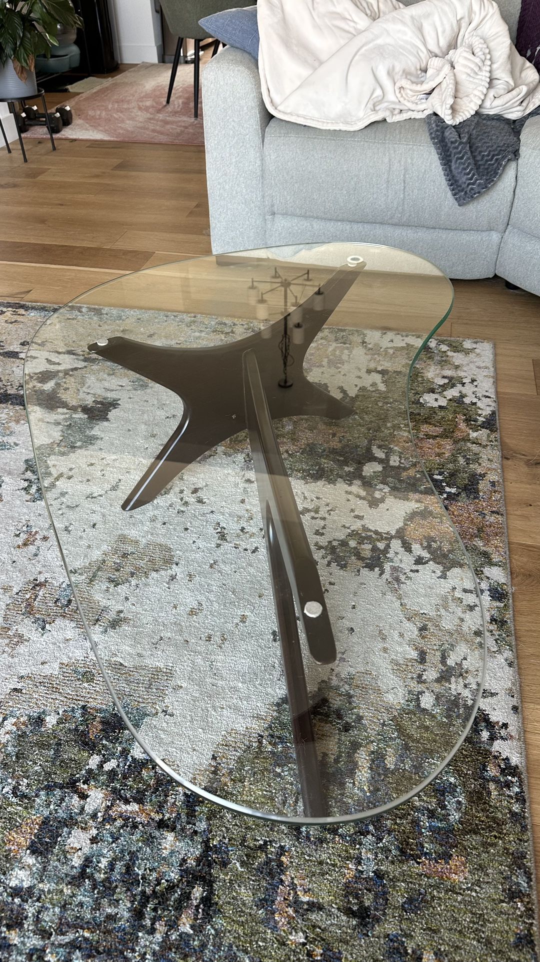 Modern Glass Top Coffee Table