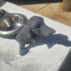 Weiner Dog Feeding Bowls