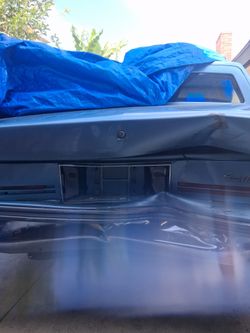 1987 Cadillac . 4 door  v8 engine  blue color.