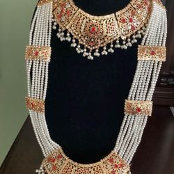 Brand New Gold Plated Bridal Set On Sale 