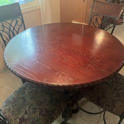 Wood Round Kitchen Table 