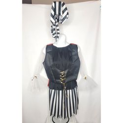 Pirate  Costume Set Girl Size 0-9