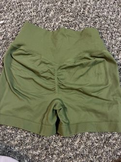 Workout Shorts Green Size Medium