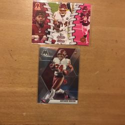 ANTONIO GIBSON 2 CARD ROOKIE LOT 