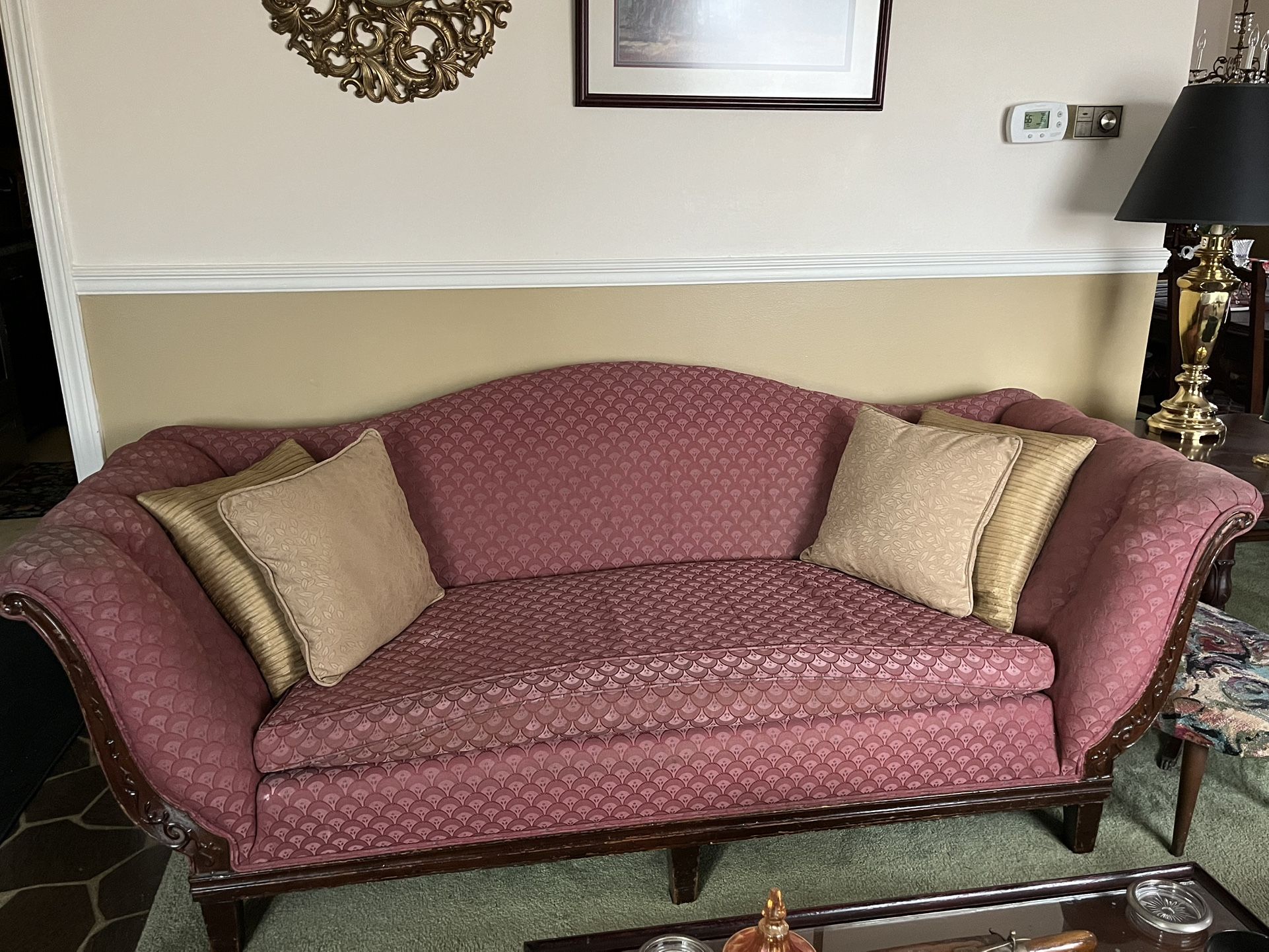 7 Foot Camelback Couch -Very Comfortable 