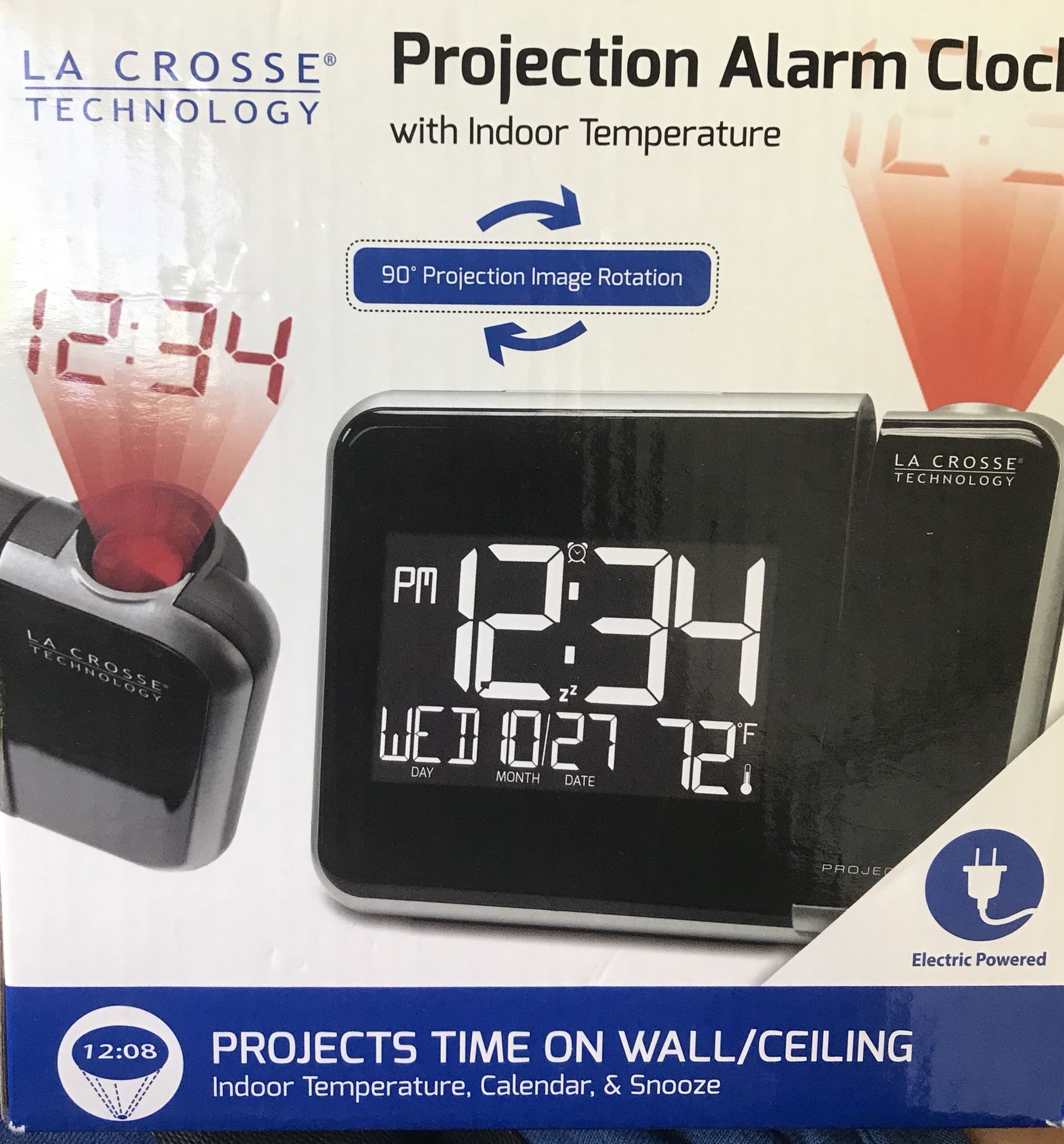 Projection alarm clock NEW STILL IN BOX