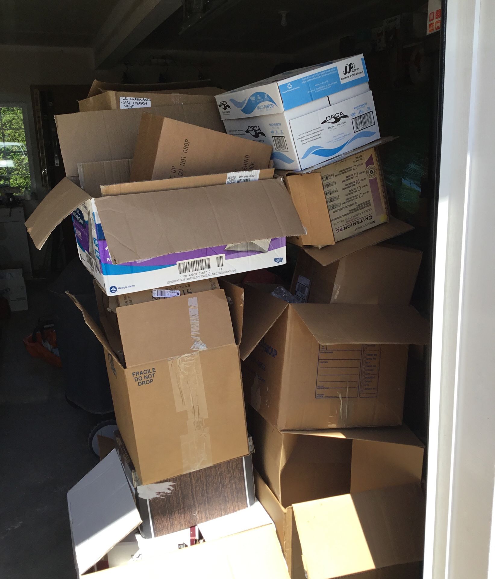 Moving boxes free!