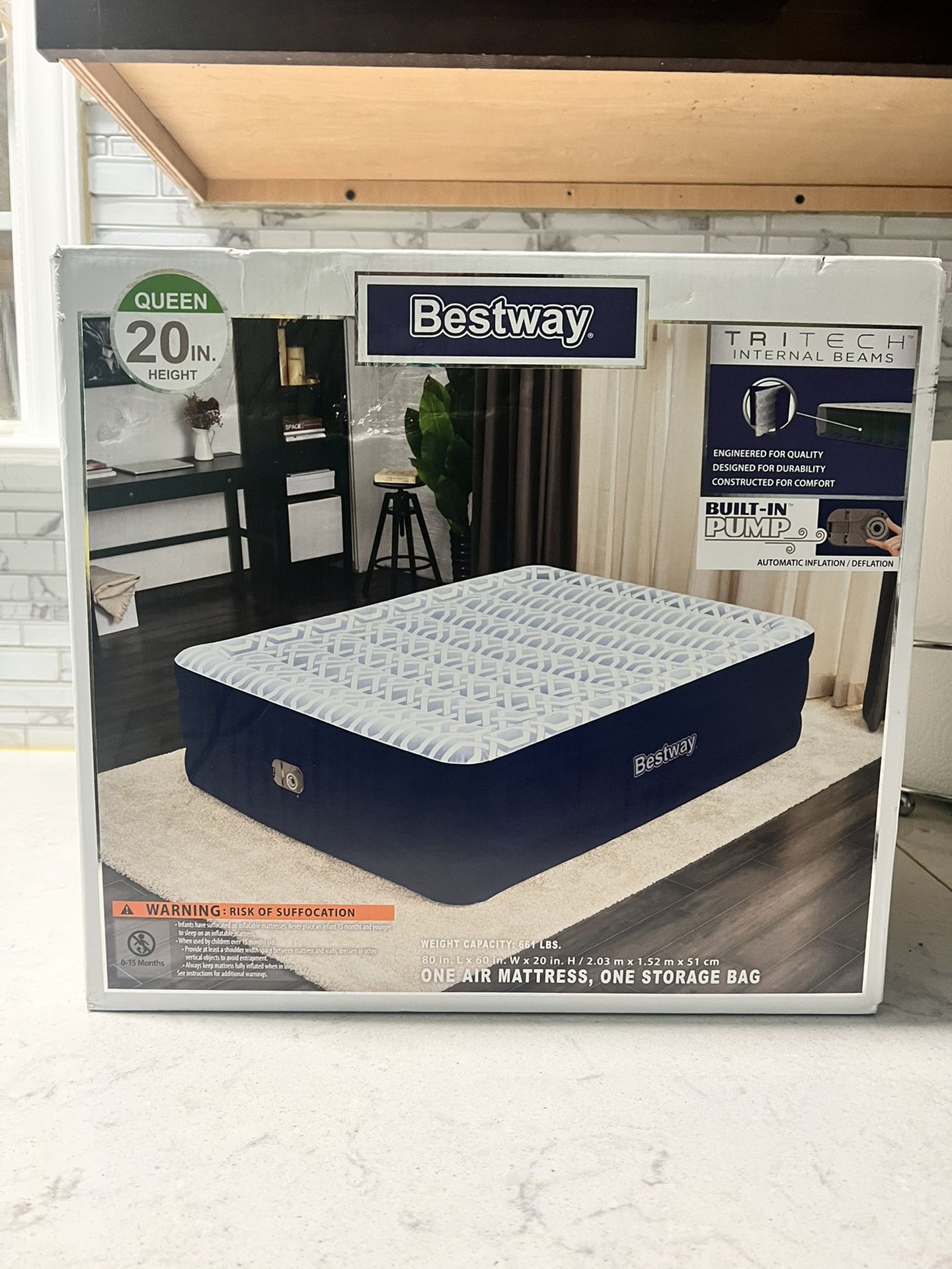 *NEW* Bestway Mattress Tritech Queen 20 Inch