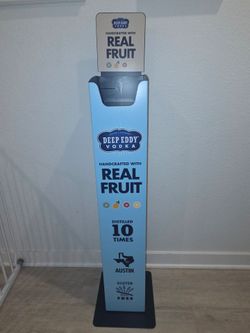 Deep Eddy Vodka Retail Display Stand