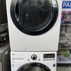 WHITE DRYER AND WASHER LG 
