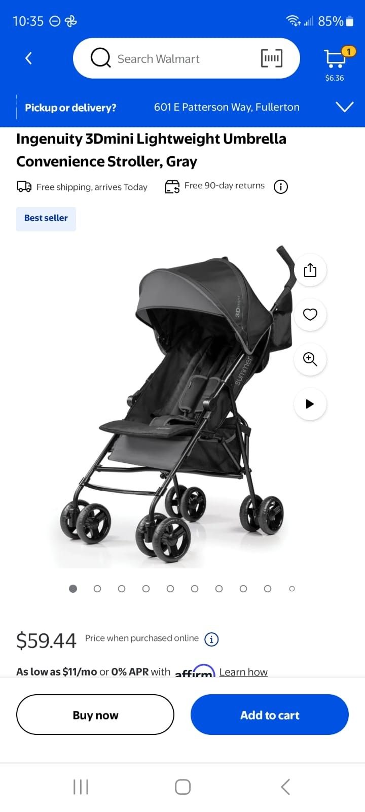 Ingenuity 3D Mini Convenience Stroller