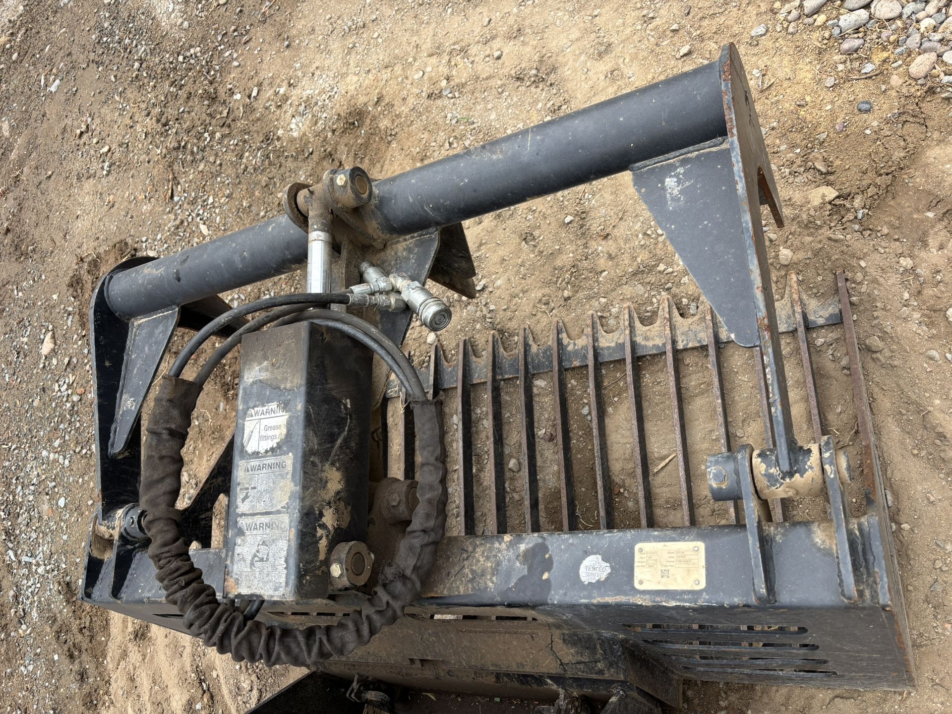 Mini Skidsteer Hydraulic Grapple Attachment 42”